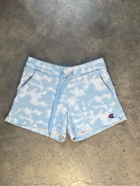 🤎3/$20🤎Champion Light Blue Tie-Dye Terry Athletic Shorts - Women's